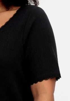 Sheego Rippshirt Im Ajourmuster, Mit Spitzendetails 10 Sheego Rippshirt Im Ajourmuster, Mit Spitzendetails -Shego Kleidung Geschaft 14888700289 04Q7U 02 SH
