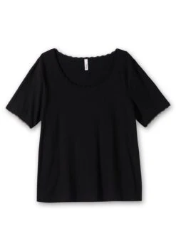 Sheego Rippshirt Im Ajourmuster, Mit Spitzendetails 8 Sheego Rippshirt Im Ajourmuster, Mit Spitzendetails -Shego Kleidung Geschaft 14888700289 04Q7X 00 SH