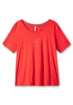 Sheego Jerseyshirt In A-Linie, Mit Wordingprint -Shego Kleidung Geschaft 14890300262 04QE9 00 SH