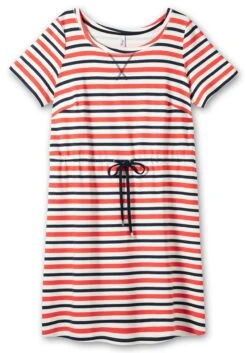 Sheego Gestreiftes Jerseykleid Mit Taillen-Tunnelzug -Shego Kleidung Geschaft 14892401786 04QDK 00 SH