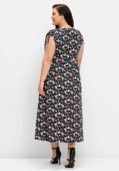 Sheego Jerseykleid Mit Blumenprint Und Weitem Rock -Shego Kleidung Geschaft 14892501491 04Q1H 02 SH