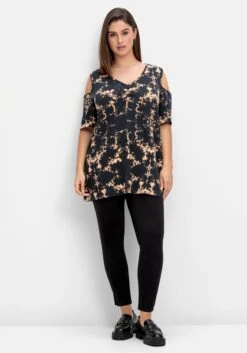 Sheego Batik-Shirt Mit Cut-outs An Der Schulter -Shego Kleidung Geschaft 14894801491 04QOA 01 SH