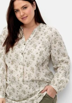 Sheego Tunika Mit Alloverprint Und Lochstickereien 11 Sheego Tunika Mit Alloverprint Und Lochstickereien -Shego Kleidung Geschaft 14896401492 04QPP 02 SH