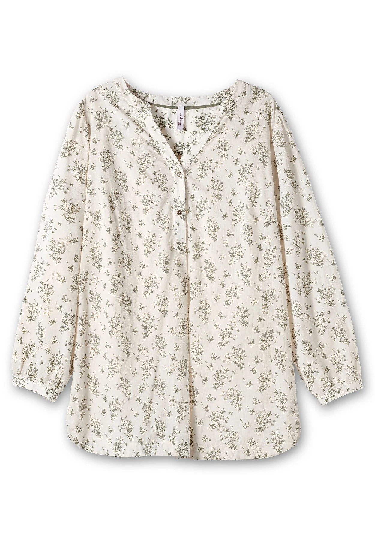 Sheego Tunika Mit Alloverprint Und Lochstickereien 3 Sheego Tunika Mit Alloverprint Und Lochstickereien – Bild 3