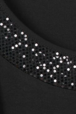 Schulterfreies Shirt Mit Pailletten Und Flügelärmeln -Shego Kleidung Geschaft 14937700289 04P7Y 00 SH