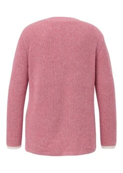 Triangle Melierter Strickpullover Mit Kontrast-Bündchen -Shego Kleidung Geschaft 14943400236 04QZ3 00 SH