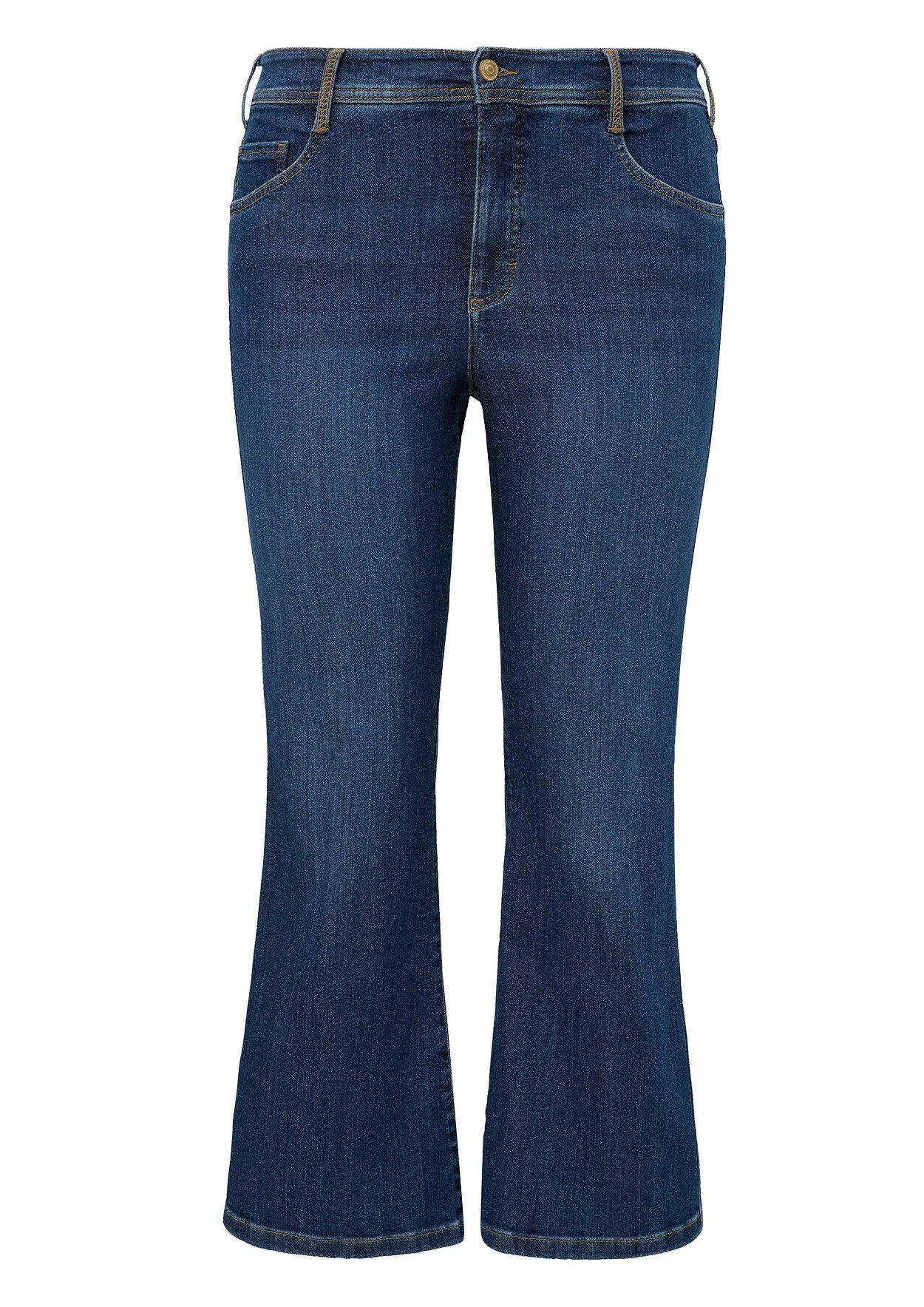 Triangle Bootcut-Jeans In Ankle-Länge, Mit Shaping-Effekt 1 Triangle Bootcut-Jeans In Ankle-Länge, Mit Shaping-Effekt