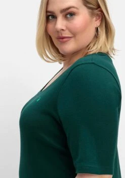 Sheego T-Shirt Mit Verlängertem Halbarm -Shego Kleidung Geschaft 14979901685 04SUZ 02 SH