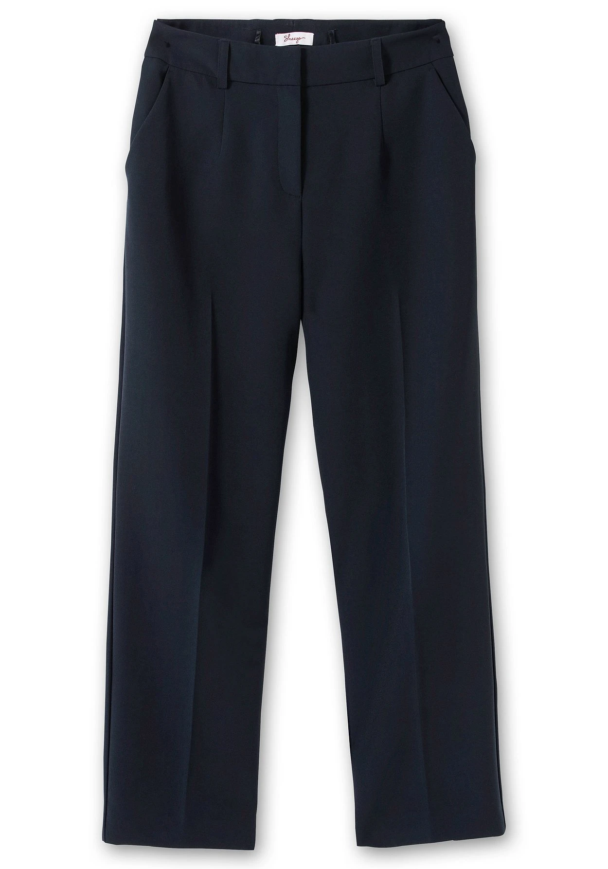 Sheego High-Waist-Hose Mit Bügelfalten, In Karottenform 4 Sheego High-Waist-Hose Mit Bügelfalten, In Karottenform – Bild 4