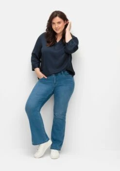 Sheego Bootcut-Jeans Mit Catfaces Und Shaping-Einsatz