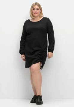 Sheego Kurzes Shirtkleid Mit Tunnelzug Am Saum