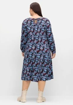 Sheego Jerseykleid Mit Blumendruck, In A-Linie -Shego Kleidung Geschaft 15003502119 04TNC 02 SH