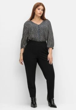 Sheego Bluse In Petite-Passform, Mit Alloverdruck -Shego Kleidung Geschaft 15021302119 04UKB 02 SH