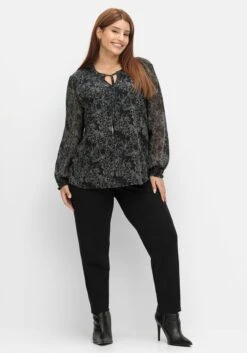 Sheego Chiffontunika In Petite-Passform, Mit Blumenprint -Shego Kleidung Geschaft 15021401491 04UIR 02 SH