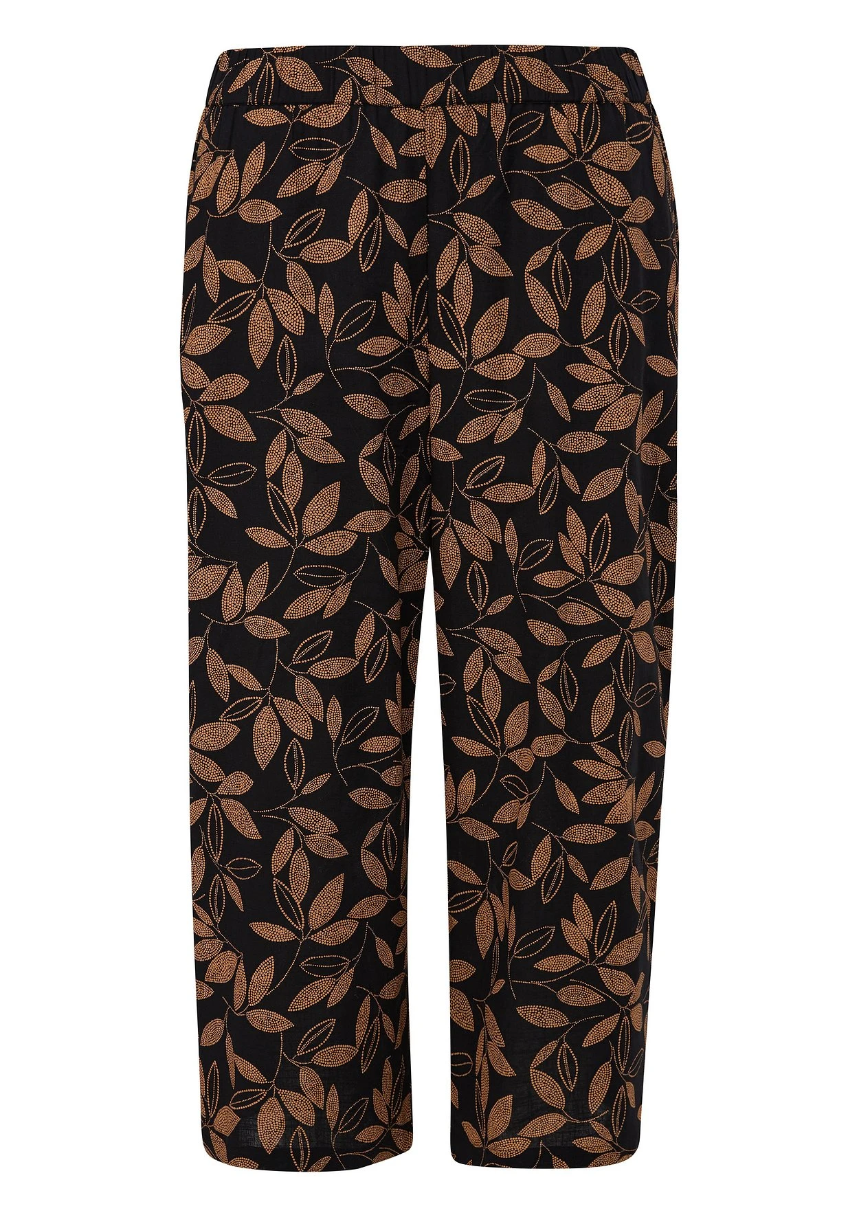 Triangle Culotte Mit Blätter-Alloverdruck Und Elastischem Bund 1 Triangle Culotte Mit Blätter-Alloverdruck Und Elastischem Bund