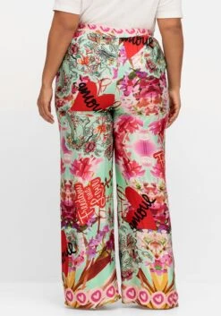 Weite Hose Mit Gummibund Und Alloverdruck -Shego Kleidung Geschaft 15045201098 04S6K 01 SH