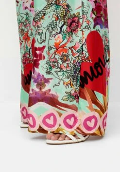 Weite Hose Mit Gummibund Und Alloverdruck -Shego Kleidung Geschaft 15045201098 04S6N 02 SH