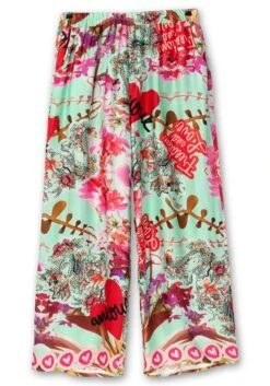 Weite Hose Mit Gummibund Und Alloverdruck -Shego Kleidung Geschaft 15045201098 04S6P 00 SH