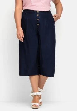 Sheego Culotte In 7/8-Länge Mit Deko-Knöpfen -Shego Kleidung Geschaft 15075400018 04VDK 03 SH