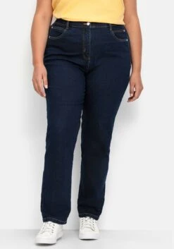 Sheego Gerade Stretch-Jeans Mit Komfortbund -Shego Kleidung Geschaft 15076700330 04VD5 03 SH